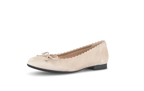 Gabor Damen Klassische Ballerinas, Frauen Flats,Moderate Mehrweite (G),Halbschuhe,Sommerschuhe,Ballerina-Schuhe,Ballet-Flats,Oak,38.5 EU / 5.5 UK von Gabor