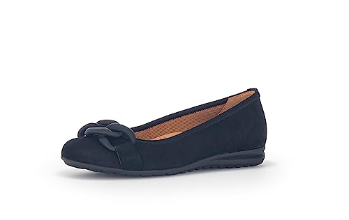 Gabor Damen Klassische Ballerinas, Frauen Flats,Moderate Mehrweite (G),Halbschuhe,Sommerschuhe,Slipper,Abendschuhe,schwarz (Uni),39 EU / 6 UK von Gabor