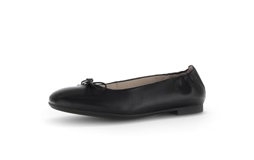 Gabor Damen Klassische Ballerinas, Frauen Flats,Moderate Mehrweite (G),Slip-ons,klassisch elegant,Ballerinen,Pumps,flach,schwarz,37 EU / 4 UK von Gabor
