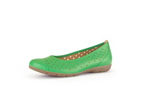 Gabor Damen Klassische Ballerinas, Frauen Flats,Pumps,Halbschuhe,Sommerschuhe,Slipper,Ballerina-Schuhe,Ballett-Schuhe,flach,Verde,39 EU / 6 UK von Gabor