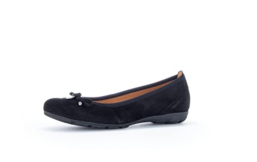 Gabor Damen Klassische Ballerinas, Frauen Flats,Schleife,Ballerinen,Pumps,Halbschuhe,Sommerschuhe,Slipper,Ballerina-Schuhe,schwarz,40 EU / 6.5 UK von Gabor