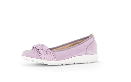 Gabor Damen Klassische Ballerinas, Frauen Flats,Slip-ons,Ballerina-Schuhe,Ballett-Schuhe,Ballet-Flats,flach,Pumps,Viola/Flieder,38.5 EU / 5.5 UK von Gabor