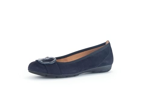 Gabor Damen Klassische Ballerinas, Frauen Flats,Slipper,Ballerina-Schuhe,Ballett-Schuhe,Ballet-Flats,Ausgehschuhe,Atlantik,38 EU / 5 UK von Gabor