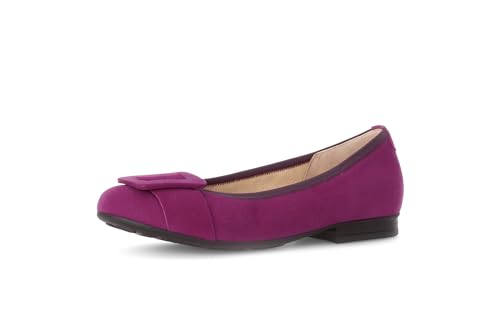 Gabor Damen Klassische Ballerinas, Frauen Flats,Wechselfußbett,Moderate Mehrweite (G),Ausgehschuhe,Abendschuhe,Slip-ons,Orchid,39 EU / 6 UK von Gabor