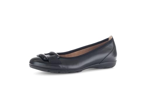 Gabor Damen Klassische Ballerinas, Frauen Flats,klassisch elegant,Pumps,Halbschuhe,Sommerschuhe,Slipper,Ballerina-Schuhe,schwarz,38.5 EU / 5.5 UK von Gabor