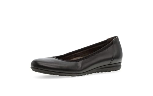 Gabor Damen Klassische Ballerinas | Frauen Flats | Moderate Mehrweite (G) | Ausgehschuhe | Abendschuhe | Slip-ons | sportlich | schwarz | 38.5 EU - 5.5 UK von Gabor
