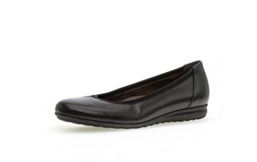 Gabor Damen Klassische Ballerinas | Frauen Flats | Moderate Mehrweite (G) | Ballerina-Schuhe | Ballett-Schuhe | Ballet-Flats | schwarz | 38 EU - 5 UK von Gabor