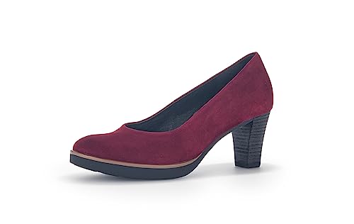 Gabor Damen Klassische Pumps, Frauen Absatzschuhe,Moderate Mehrweite (G),Businessschuhe,Office,elegant,high Heels,Heels,Bordeaux,40.5 EU / 7 UK von Gabor