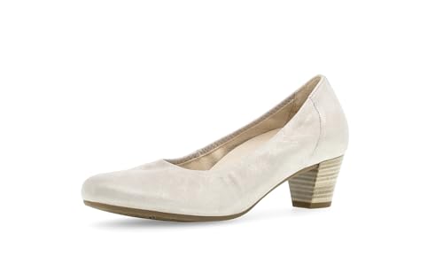 Gabor Damen Klassische Pumps, Frauen Absatzschuhe,Wechselfußbett,Komfortable Mehrweite (H),Abendschuhe,Court Shoes,Muschel,40 EU / 6.5 UK von Gabor