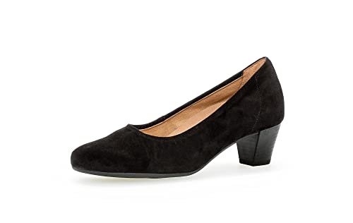 Gabor Damen Klassische Pumps, Frauen Absatzschuhe,Wechselfußbett,Komfortable Mehrweite (H),Abendschuhe,Court Shoes,schwarz,38 EU / 5 UK von Gabor