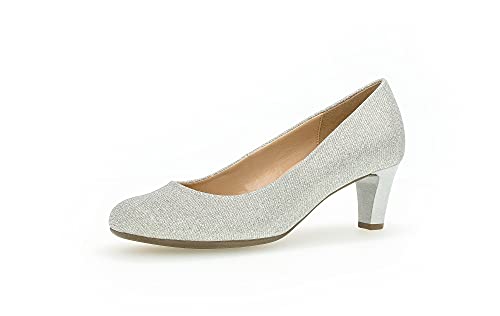 Gabor Damen Klassische Pumps, Frauen Elegante Pumps,stoeckelschuhe,Ausgehschuhe,Abendschuhe,Court,Shoes,hochhackige,Women's,Silber,37 EU / 4 UK von Gabor