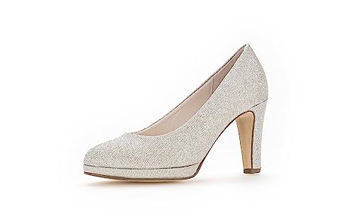 Gabor Damen Klassische Pumps | Frauen Absatzschuhe | stöckelschuhe | Businessschuhe | büro | Office | elegant | high Heels | Silber | 37 EU - 4 UK von Gabor