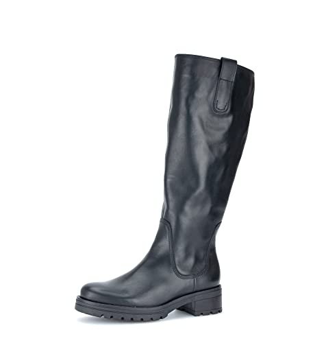 Gabor Damen Klassische Stiefel, Frauen Stiefel,Wechselfußbett,Moderate Mehrweite (G),langstiefel,winterstiefel,schwarz (Micro),38.5 EU / 5.5 UK von Gabor