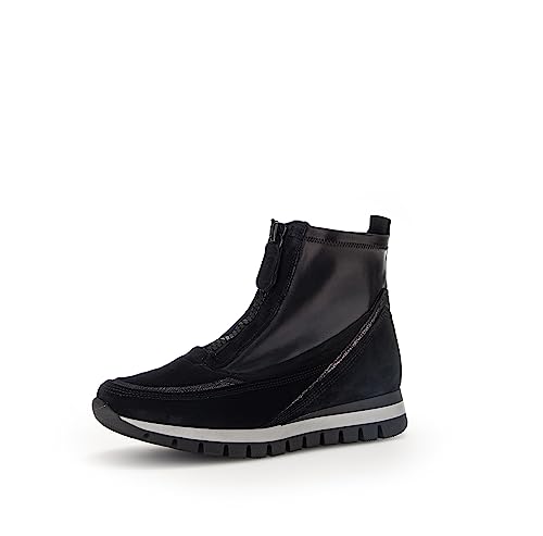 Gabor Damen Klassische Stiefeletten, Frauen Boots,Wechselfußbett,Komfortable Mehrweite (H),schw./Vulcano(Mic),37.5 EU / 4.5 UK von Gabor