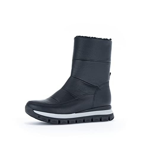 Gabor Damen Klassische Stiefeletten, Frauen Stiefeletten,Wechselfußbett,Komfortable Mehrweite (H),schwarz (Webl.),36 EU / 3.5 UK von Gabor