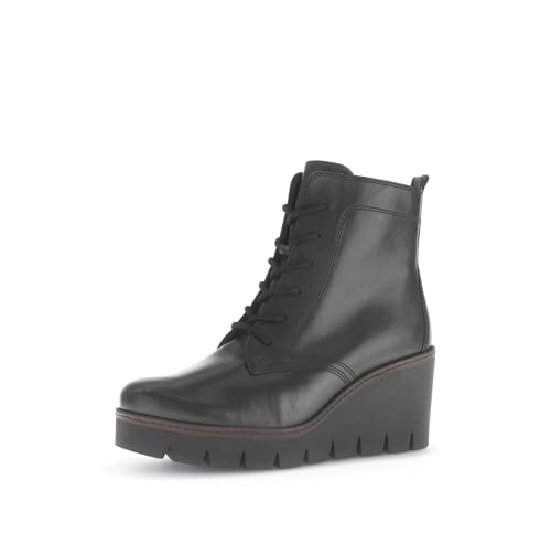 Gabor Damen Klassische Stiefeletten, Frauen Stiefeletten,Winterstiefeletten,Winterschuhe,gefüttert,Boots,Stiefel,schwarz (Cognac),40.5 EU / 7 UK von Gabor