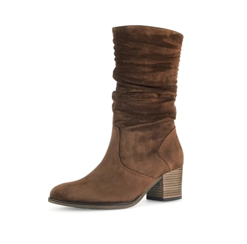 Gabor Damen Klassische Stiefeletten, Frauen Stiefeletten,reißverschluss,gerafft,Boots,Stiefel,Bootee,Booties,Whisky (Micro),42.5 EU / 8.5 UK von Gabor