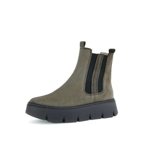 Gabor Damen Klassische Stiefeletten, Frauen Stiefeletten,uebergangsschuhe,uebergangsstiefel,reißverschluss,Boots,Stiefel,Oliv,42.5 EU / 8.5 UK von Gabor