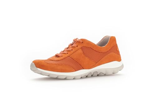 Gabor Damen Low-Top Sneaker, Frauen Halbschuhe,Freizeitschuhe,Turnschuhe,Laufschuhe,schnürschuhe,schnürer,Plateausohle,Mandarine,35 EU / 2.5 UK von Gabor