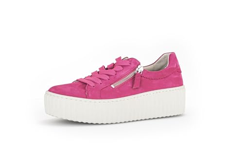 Gabor Damen Low-Top Sneaker, Frauen Halbschuhe,Freizeitschuhe,Turnschuhe,Laufschuhe,schnürschuhe,schnürer,pink (Creme),38 EU / 5 UK von Gabor