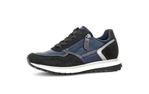 Gabor Damen Low-Top Sneaker, Frauen Halbschuhe,Komfortable Mehrweite (H),Plateausohle,straßenschuhe,Sportschuhe,Ocean/schw/smog,39 EU / 6 UK von Gabor