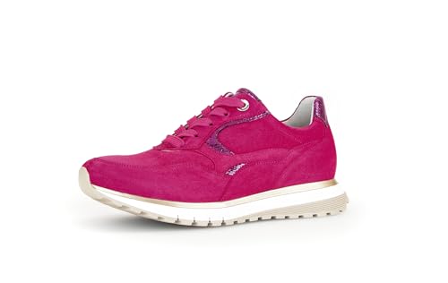 Gabor Damen Low-Top Sneaker, Frauen Halbschuhe,Komfortable Mehrweite (H),schnürschuhe,schnürer,Plateausohle,Sportschuhe,pink,38.5 EU / 5.5 UK von Gabor