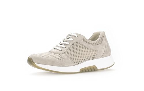 Gabor Damen Low-Top Sneaker, Frauen Halbschuhe,Plateausohle,straßenschuhe,Strassenschuhe,Sportschuhe,Freizeitschuhe,Puder,39 EU / 6 UK von Gabor