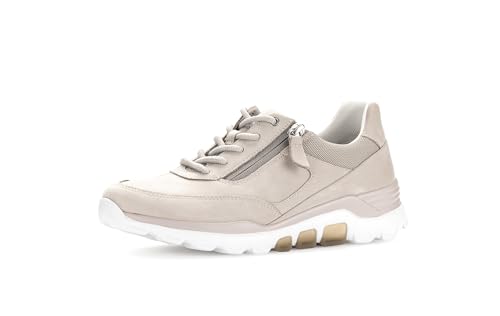 Gabor Damen Low-Top Sneaker, Frauen Halbschuhe,Strassenschuhe,Sportschuhe,Freizeitschuhe,Turnschuhe,Laufschuhe,schnürschuhe,Puder,40 EU / 6.5 UK von Gabor