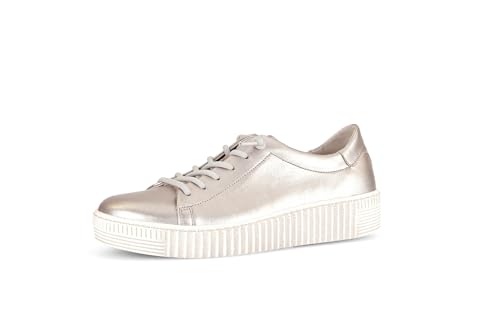 Gabor Damen Low-Top Sneaker, Frauen Halbschuhe,Wechselfußbett,Best Fitting,Freizeit,sportlich,straßenschuhe,Strassenschuhe,Puder,41 EU / 7.5 UK von Gabor