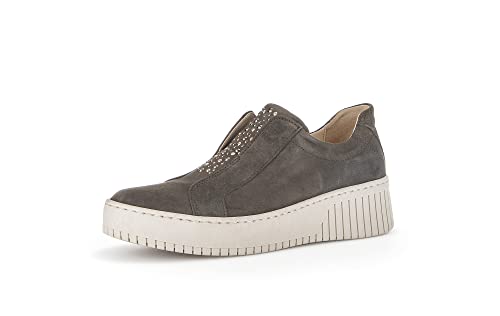 Gabor Damen Low-Top Sneaker, Frauen Halbschuhe,Wechselfußbett,Best Fitting,Freizeitschuhe,Laufschuhe,Freizeit,Soil (Creme),39 EU / 6 UK von Gabor