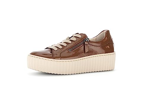 Gabor Damen Low-Top Sneaker, Frauen Halbschuhe,Wechselfußbett,Best Fitting,Freizeitschuhe,Laufschuhe,schnürschuhe,Sella (cappu),39 EU / 6 UK von Gabor