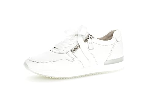 Gabor Damen Low-Top Sneaker, Frauen Halbschuhe,Wechselfußbett,Best Fitting,Freizeitschuhe,Turnschuhe,Laufschuhe,Low-top,Woman,Weiss,42 EU / 8 UK von Gabor