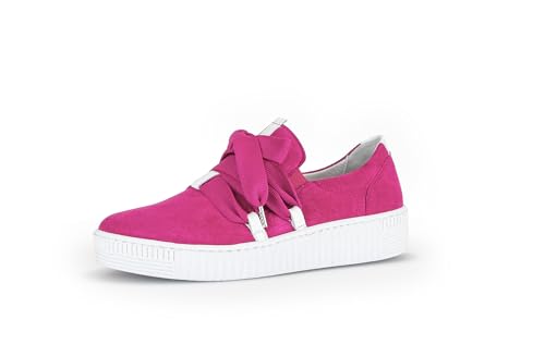 Gabor Damen Low-Top Sneaker, Frauen Halbschuhe,Wechselfußbett,Best Fitting,Freizeitschuhe,Turnschuhe,Laufschuhe,pink/Weiss,39 EU / 6 UK von Gabor