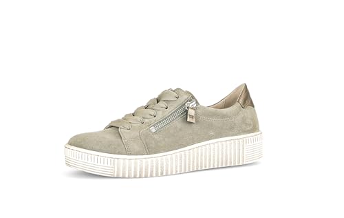 Gabor Damen Low-Top Sneaker, Frauen Halbschuhe,Wechselfußbett,Best Fitting,Plateausohle,straßenschuhe,Strassenschuhe,Schilf,39 EU / 6 UK von Gabor