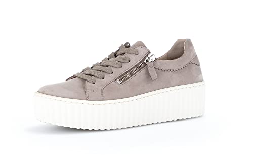 Gabor Damen Low-Top Sneaker, Frauen Halbschuhe,Wechselfußbett,Best Fitting,Sportschuhe,Freizeitschuhe,Turnschuhe,Laufschuhe,leinen,43 EU / 9 UK von Gabor