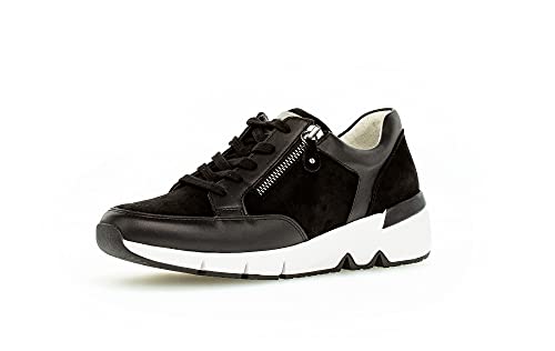 Gabor Damen Low-Top Sneaker, Frauen Halbschuhe,Wechselfußbett,Best Fitting,Strassenschuhe,Sportschuhe,Freizeitschuhe,schwarz,38.5 EU / 5.5 UK von Gabor