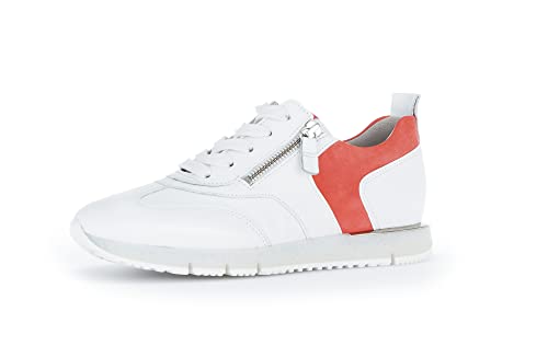 Gabor Damen Low-Top Sneaker, Frauen Halbschuhe,Wechselfußbett,Best Fitting,Turnschuhe,Laufschuhe,schnürschuhe,schnürer,Weiss,37.5 EU / 4.5 UK von Gabor