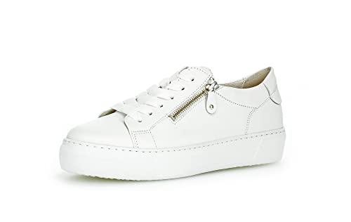 Gabor Damen Low-Top Sneaker, Frauen Halbschuhe,Wechselfußbett,Best Fitting,Turnschuhe,Laufschuhe,schnürschuhe,schnürer,Weiss,41 EU / 7.5 UK von Gabor