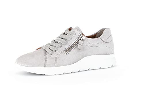 Gabor Damen Low-Top Sneaker, Frauen Halbschuhe,Wechselfußbett,Best Fitting,Woman,Ladies,Halbschuhe,straßenschuhe,Light Grey,37 EU / 4 UK von Gabor