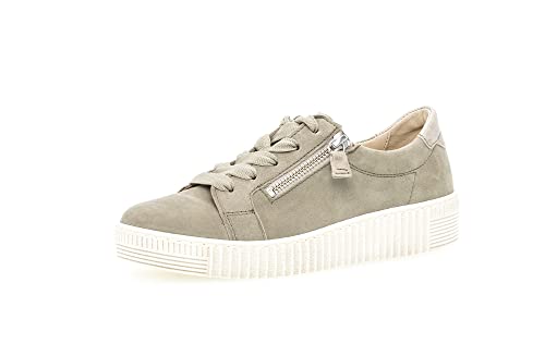 Gabor Damen Low-Top Sneaker, Frauen Halbschuhe,Wechselfußbett,Best Fitting,Women's,Lady,Ladies,Halbschuhe,Schilf (beige),37.5 EU / 4.5 UK von Gabor