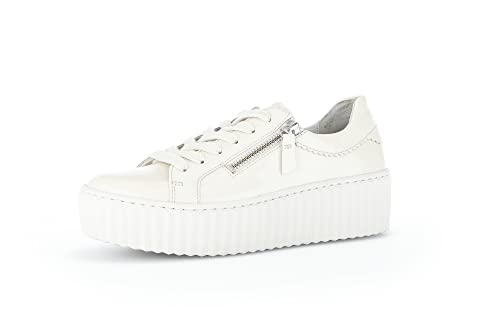 Gabor Damen Low-Top Sneaker, Frauen Halbschuhe,Wechselfußbett,Freizeitschuhe,Laufschuhe,schnürschuhe,schnürer,Latte (Uni),38 EU / 5 UK von Gabor