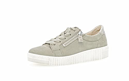 Gabor Damen Low-Top Sneaker, Frauen Halbschuhe,Wechselfußbett,Freizeitschuhe,Laufschuhe,straßenschuhe,Sportschuhe,Schilf (beige),37.5 EU / 4.5 UK von Gabor