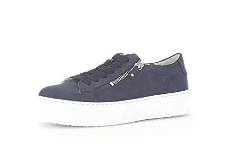 Gabor Damen Low-Top Sneaker, Frauen Halbschuhe,Wechselfußbett,Freizeitschuhe,Turnschuhe,Laufschuhe,straßenschuhe,Blue,37.5 EU / 4.5 UK von Gabor