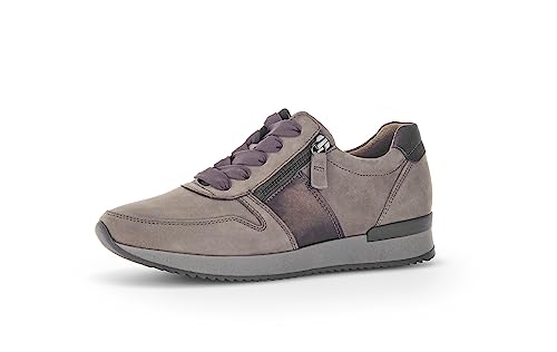 Gabor Damen Low-Top Sneaker, Frauen Halbschuhe,Wechselfußbett,Freizeitschuhe,Turnschuhe,Laufschuhe,straßenschuhe,Fango/Mohair,38.5 EU / 5.5 UK von Gabor