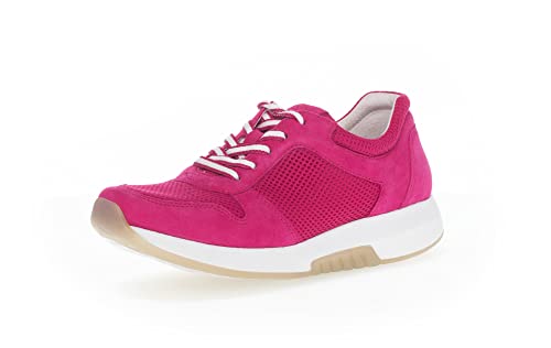 Gabor Damen Low-Top Sneaker, Frauen Halbschuhe,Wechselfußbett,Freizeitschuhe,Turnschuhe,Laufschuhe,straßenschuhe,Fuxia,38 EU / 5 UK von Gabor