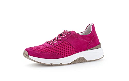 Gabor Damen Low-Top Sneaker, Frauen Halbschuhe,Wechselfußbett,Freizeitschuhe,Turnschuhe,Laufschuhe,straßenschuhe,Fuxia,38.5 EU / 5.5 UK von Gabor