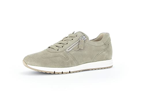 Gabor Damen Low-Top Sneaker, Frauen Halbschuhe,Wechselfußbett,Freizeitschuhe,Turnschuhe,Laufschuhe,straßenschuhe,Schilf,40.5 EU / 7 UK von Gabor