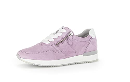 Gabor Damen Low-Top Sneaker, Frauen Halbschuhe,Wechselfußbett,Freizeitschuhe,Turnschuhe,Laufschuhe,straßenschuhe,Viola/Weiss,37.5 EU / 4.5 UK von Gabor