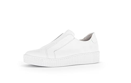 Gabor Damen Low-Top Sneaker, Frauen Halbschuhe,Wechselfußbett,Freizeitschuhe,Turnschuhe,Laufschuhe,straßenschuhe,Weiss,39 EU / 6 UK von Gabor