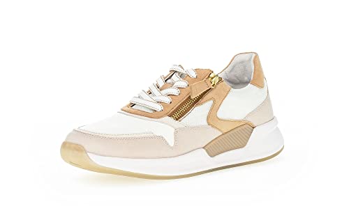 Gabor Damen Low-Top Sneaker, Frauen Halbschuhe,Wechselfußbett,Ladies,Halbschuhe,straßenschuhe,Strassenschuhe,Latte/Caramel k(go),40.5 EU / 7 UK von Gabor